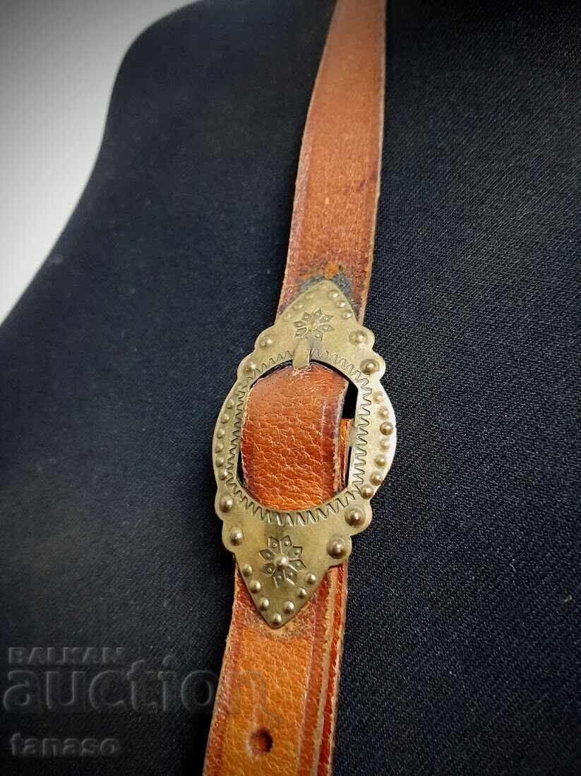 Δημοπρασία Παλιά δερμάτινη τσάντα ώμου