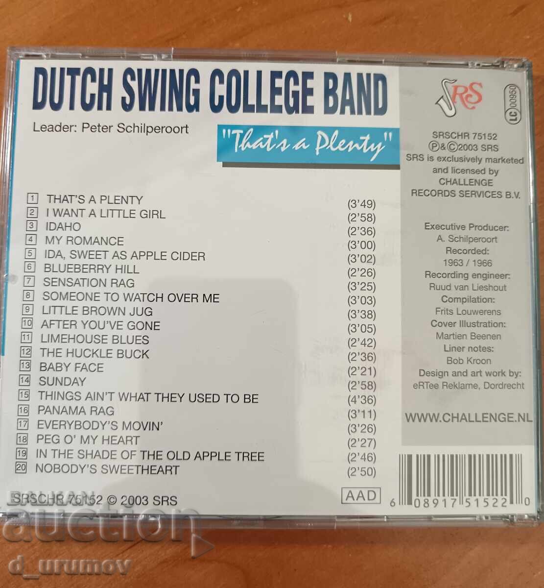 CD Dutch Swing College Band – That's A Plenty /5/ cu preț € 5.00 | 9.78 BGN