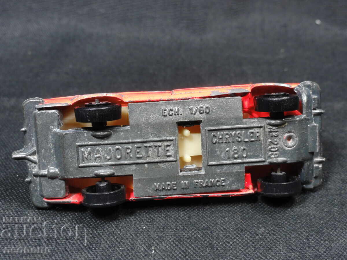 VECHE CĂRUCIOR METALIC RETRO CHRYSLER 180 MAJORETTE FRANȚA - 6
