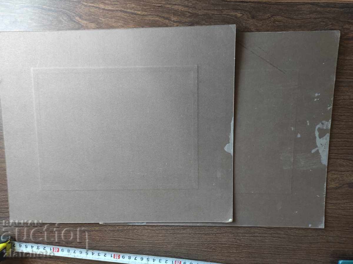 Lot de două fotografii vechi pe carton - - 6 Lot de două fotografii vechi pe carton - - 6