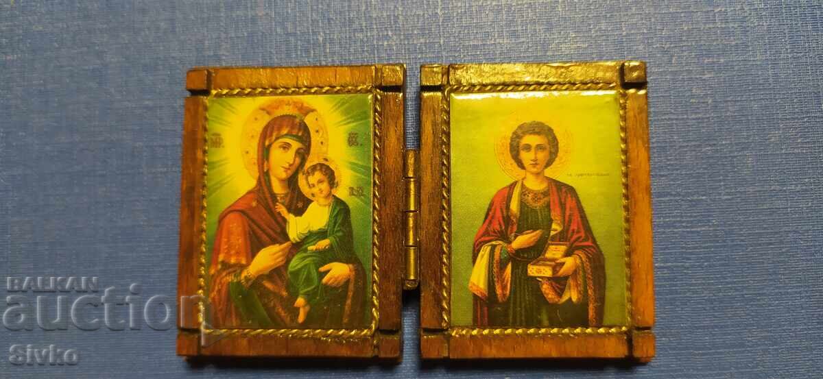 Icoană dublă de buzunar Icoană dublă de buzunar