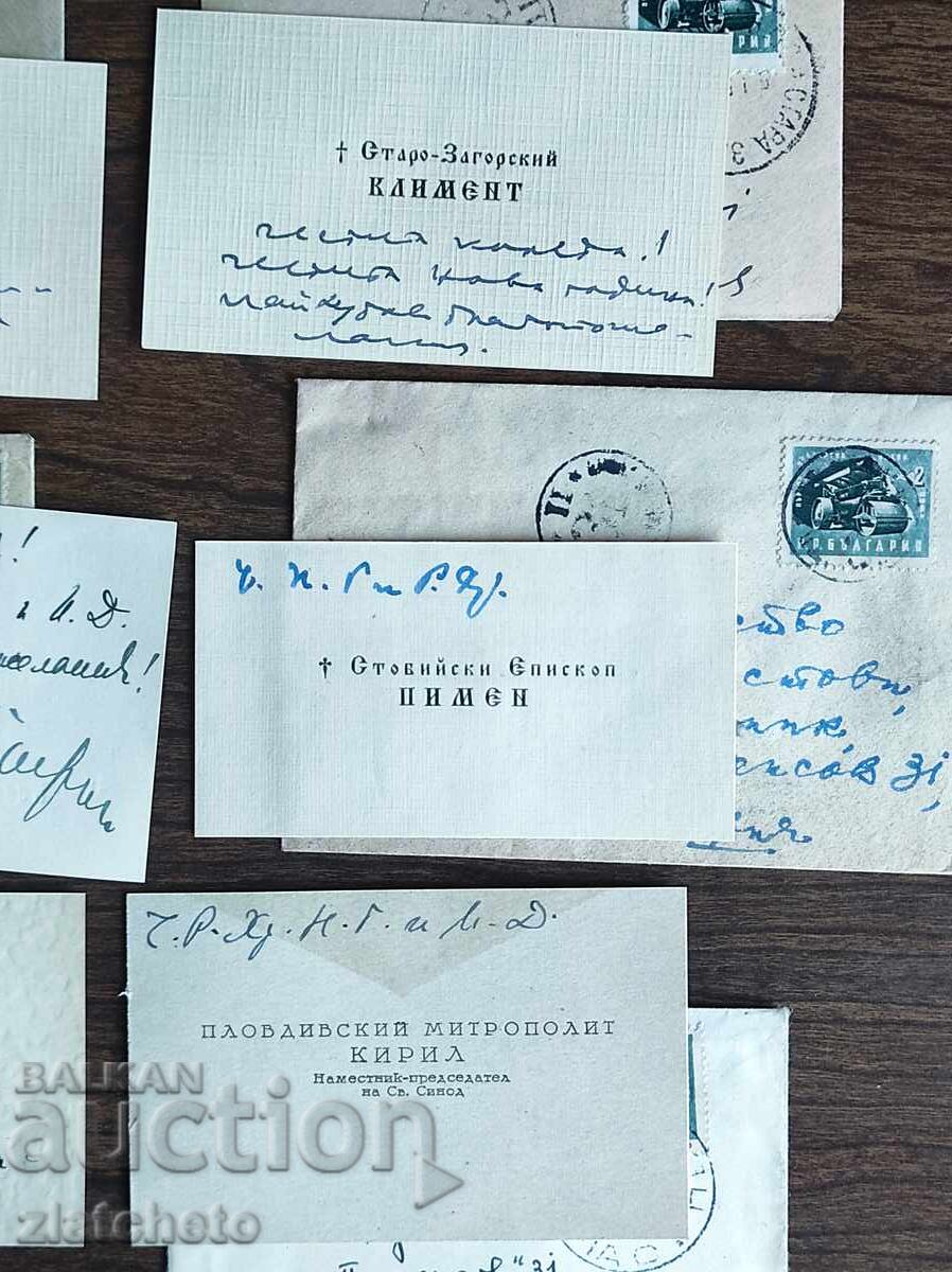 Livrarea Lot de șase cărți de vizită vechi