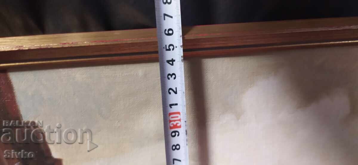 Delivery of Oil painting on canvas, landscape, frame