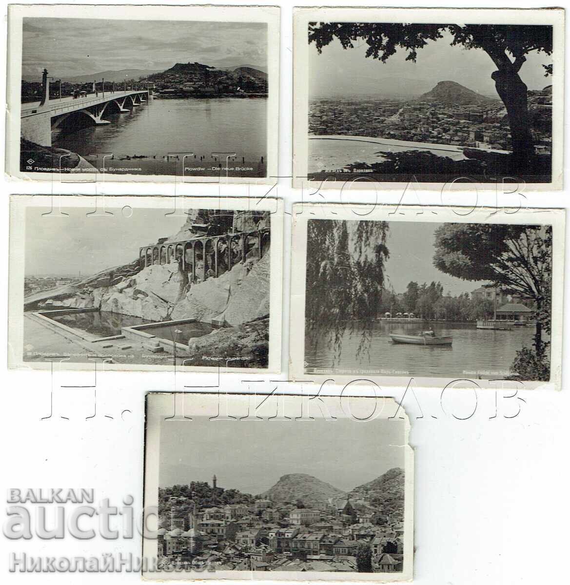 24 CĂRȚI POȘTALE VECHI SLIVEN PLOVDIV V. TÂRNOVO PASKOV E880