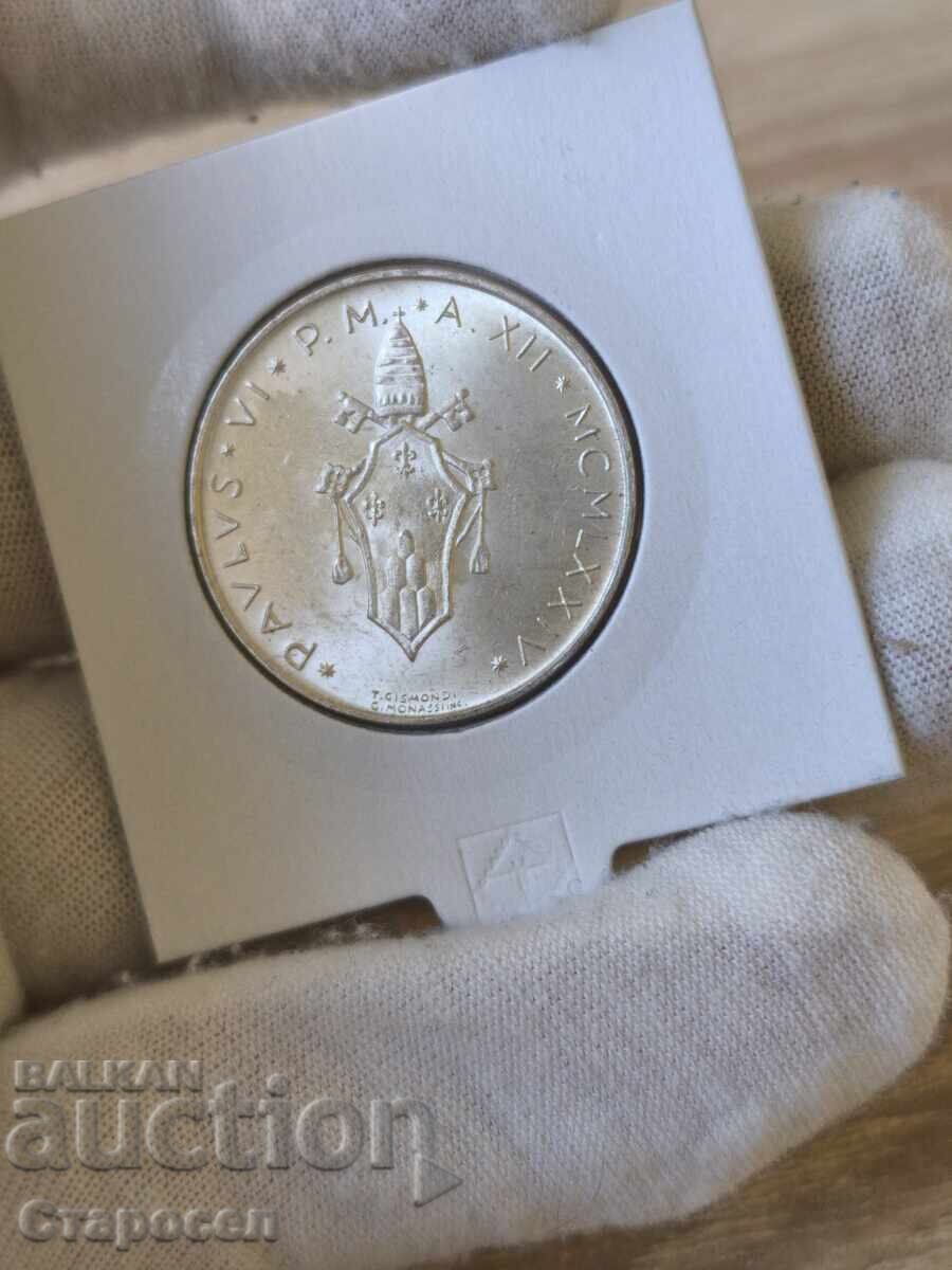 500 Lira 1974 Vatican