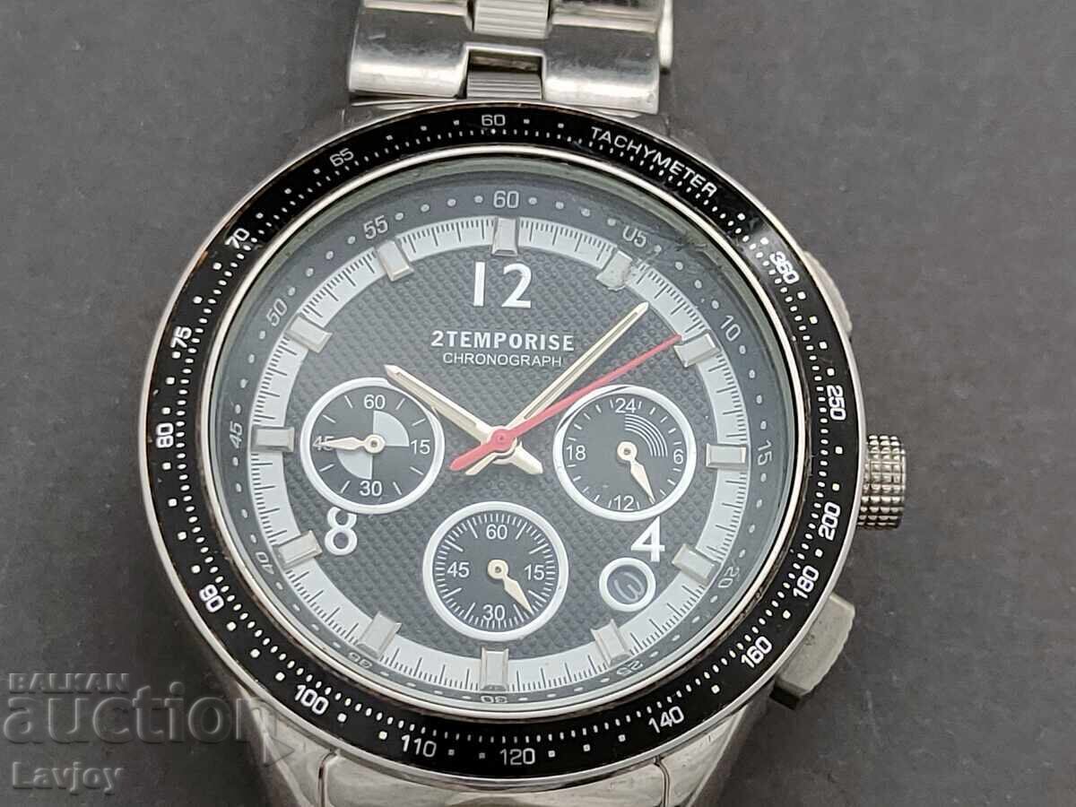 Ръчен часовник 2 temporise chronograph tachymeter с цена € 70.00 | 136.91 лв.