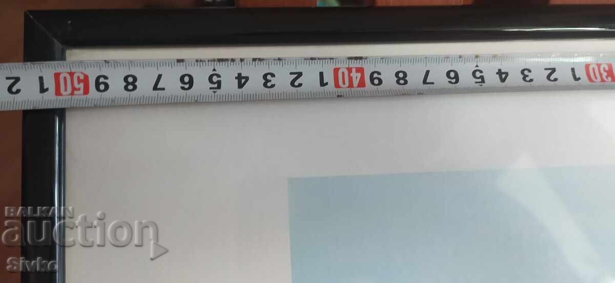 Lito-grafie tablou semnat ramă sticlă cu preț € 9.99 | 19.54 BGN Lito-grafie tablou semnat ramă sticlă cu preț € 9.99 | 19.54 BGN