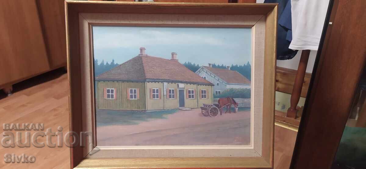 Картина подпис рамка смесена техника етикет Картина подпис рамка смесена техника етикет