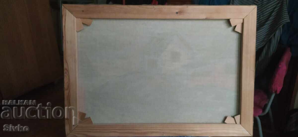 Картина Рибарско пристанище, масло, платно - 5