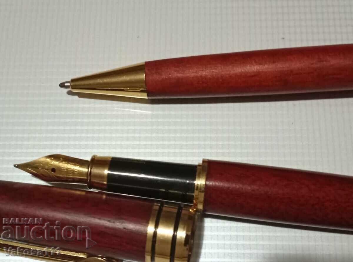 Stilou german cu peniță de iridiu + Pix.-GENIUS cu preț € 40.00 | 78.23 BGN