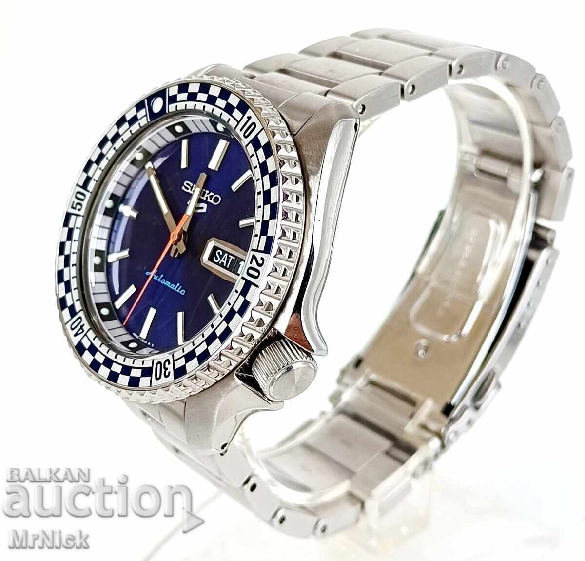 Ceas bărbați Seiko 5 Sport Automatic Petrol Blue Checker F cu preț € 280.00 | 547.63 BGN Ceas bărbați Seiko 5 Sport Automatic Petrol Blue Checker F cu preț € 280.00 | 547.63 BGN