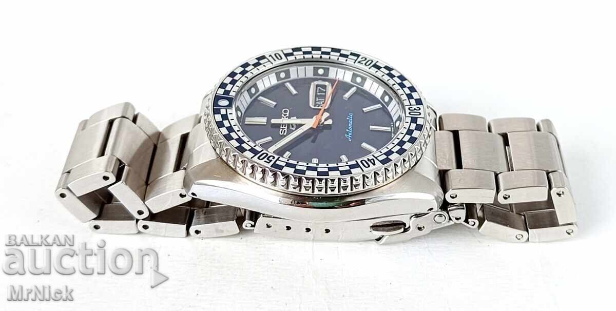Ceas bărbați Seiko 5 Sport Automatic Petrol Blue Checker F - 5 Ceas bărbați Seiko 5 Sport Automatic Petrol Blue Checker F - 5