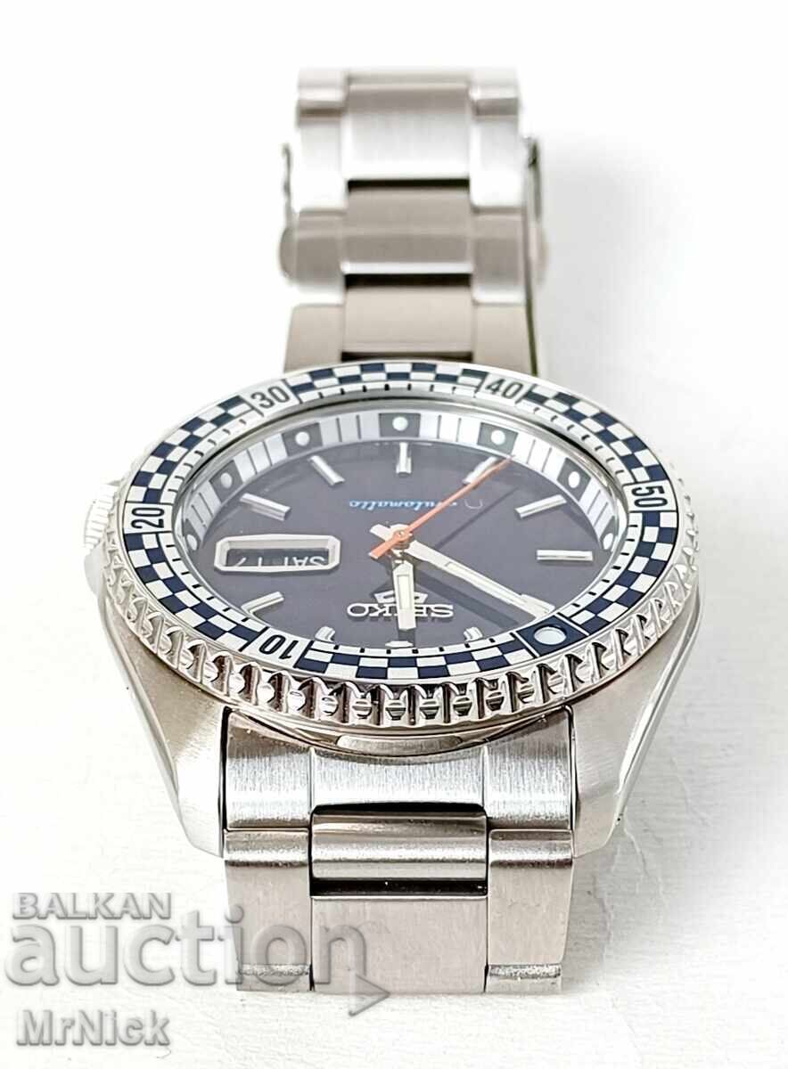 Ceas bărbați Seiko 5 Sport Automatic Petrol Blue Checker F - 6 Ceas bărbați Seiko 5 Sport Automatic Petrol Blue Checker F - 6