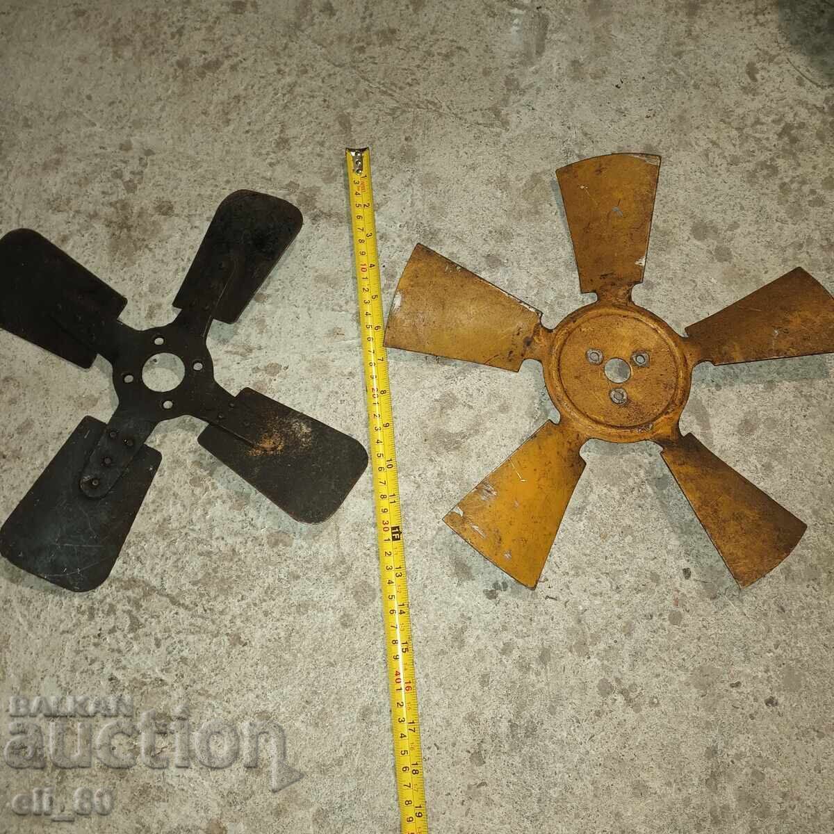 Large metal propeller, thick-walled