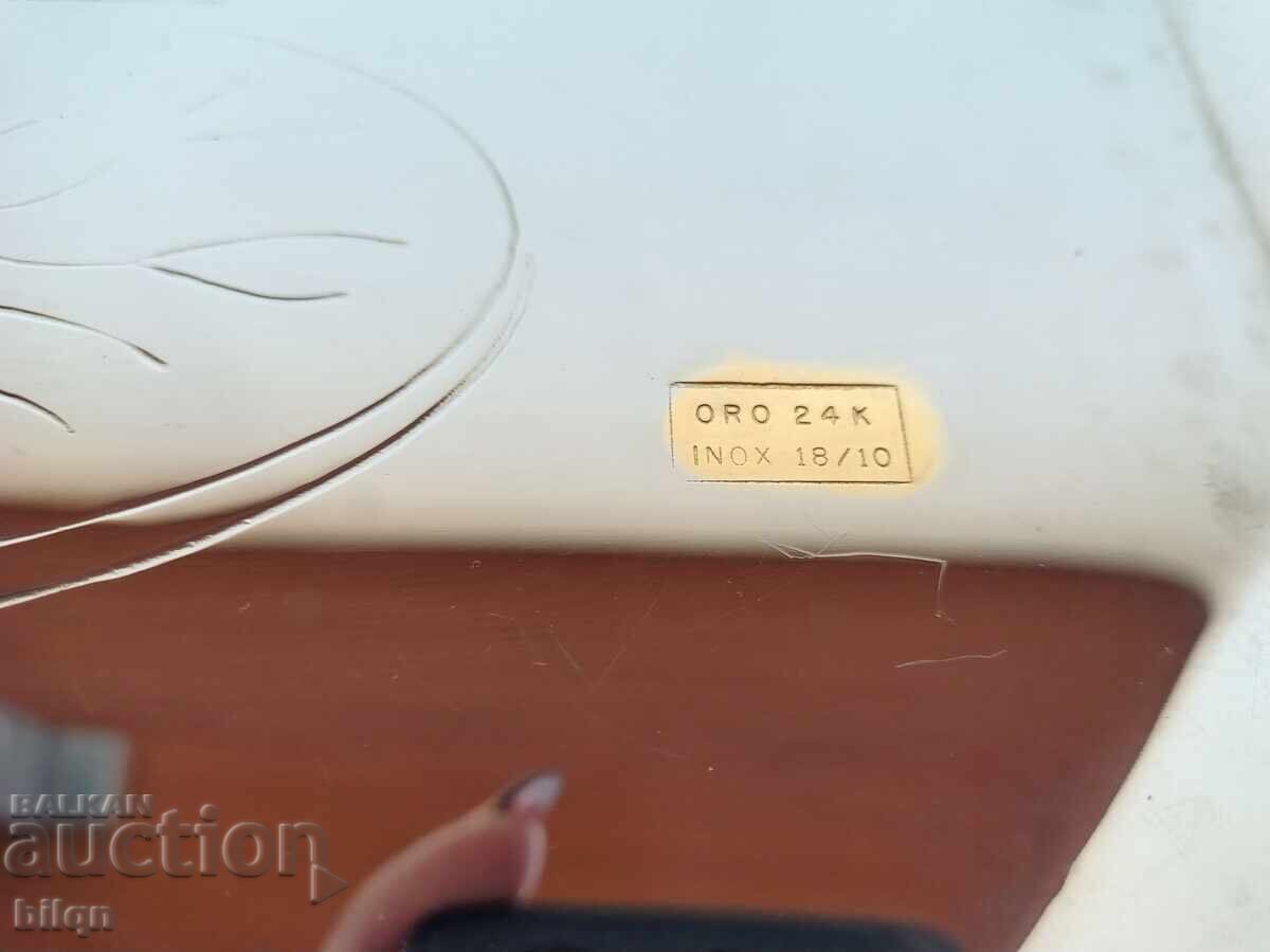 Delivery of Beautiful Italian Gold-Plated Tray 24K