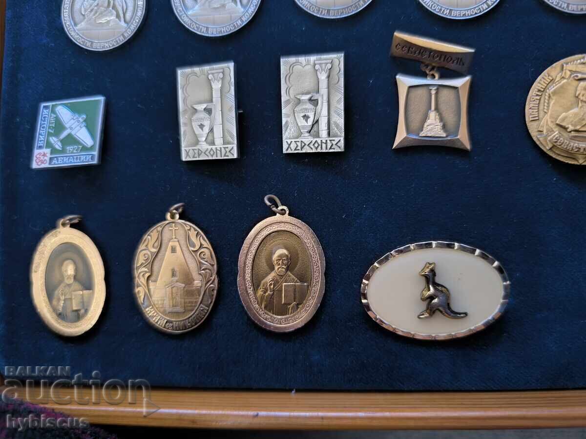 Lot de insigne vechi diverse URSS, olimpiada 1980 și altele - 6 Lot de insigne vechi diverse URSS, olimpiada 1980 și altele - 6