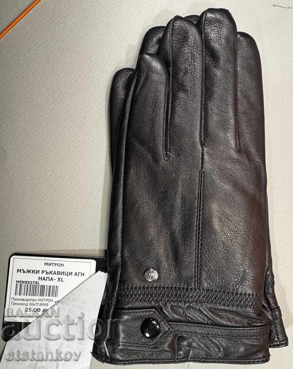 Елегантни Мъжки ръкавици от естествена агнешка кожа