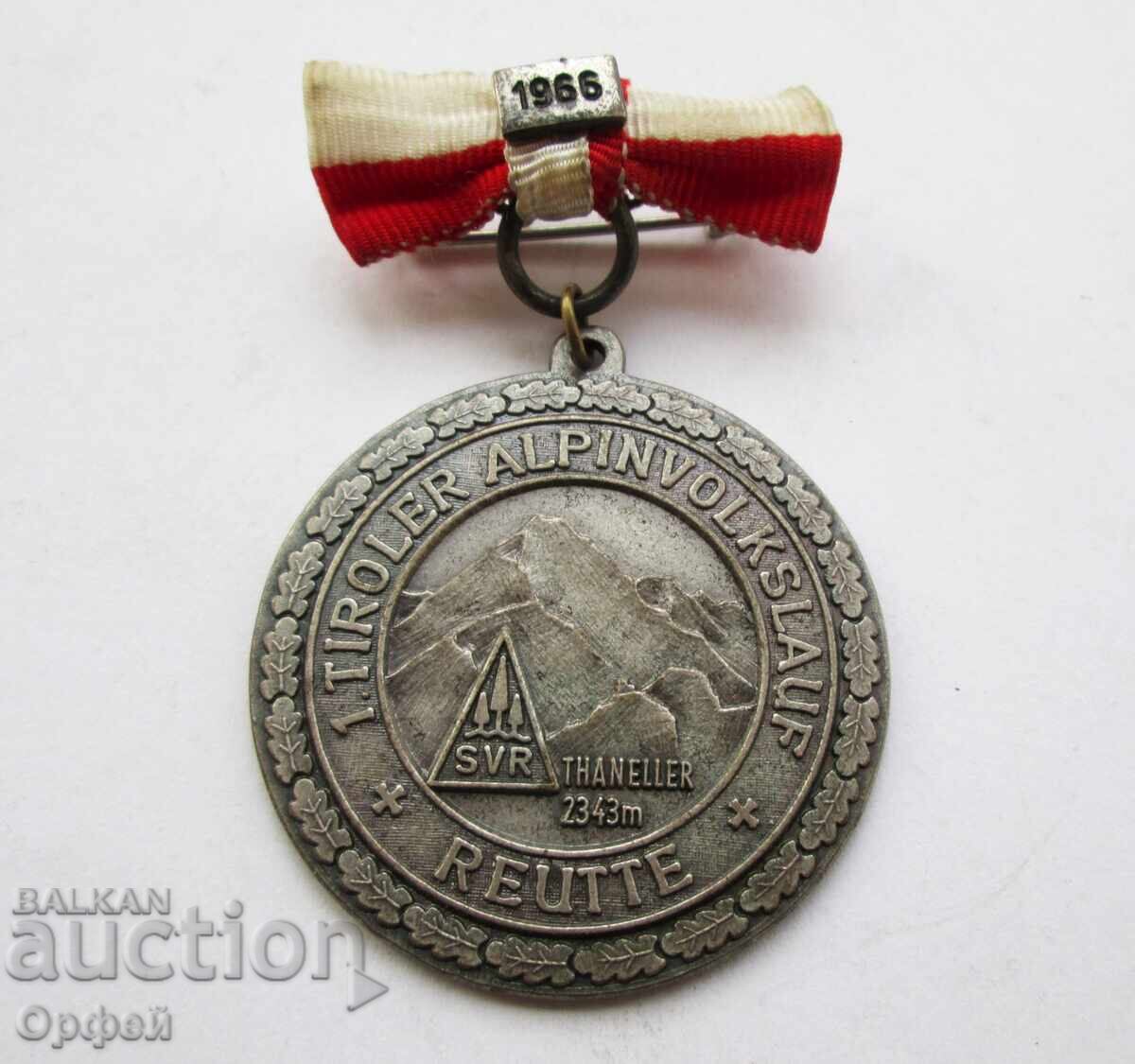 Стар туристически медал значка Алпинизъм Туризъм Тирол