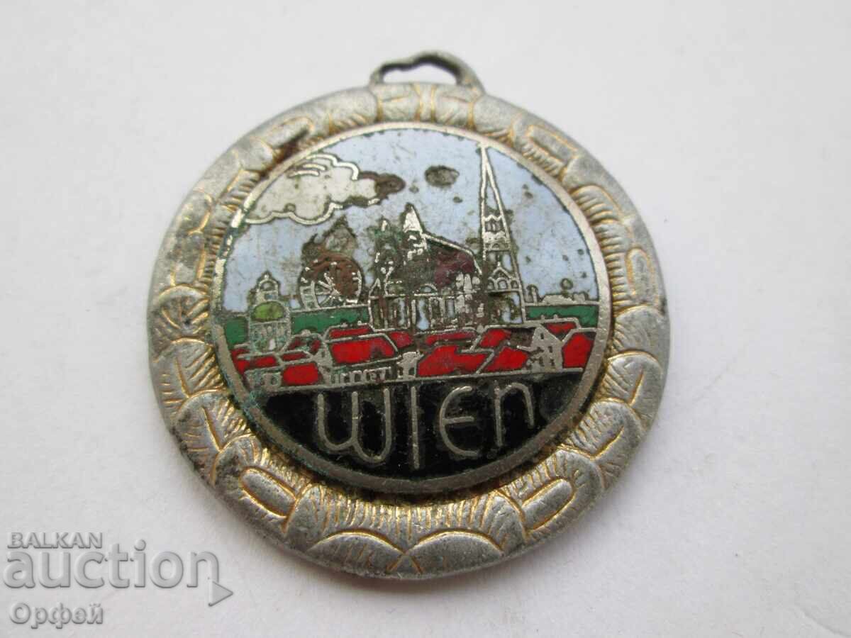 Παλιό τουριστικό μετάλλιο σήμα πλακέτα Βιέννη