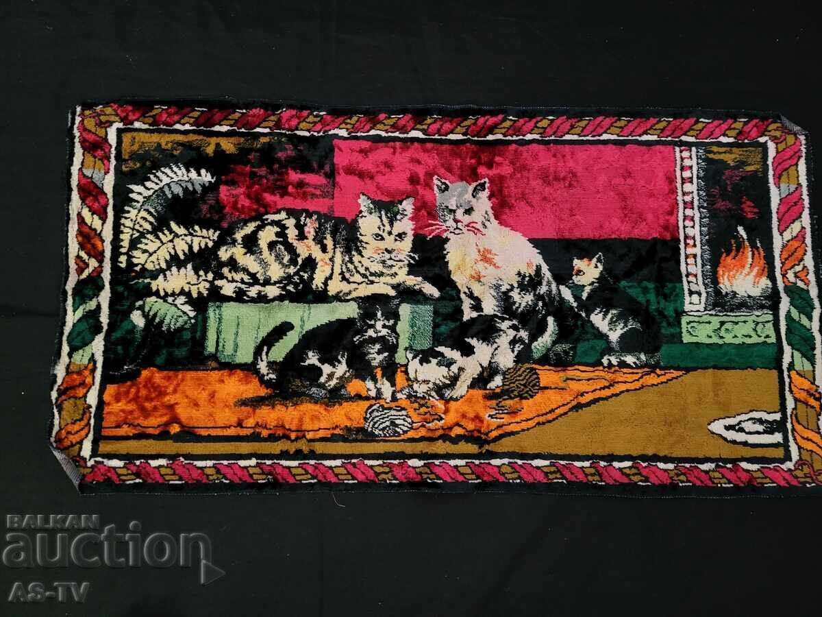 Плюшен  Ковьор с котета - 5