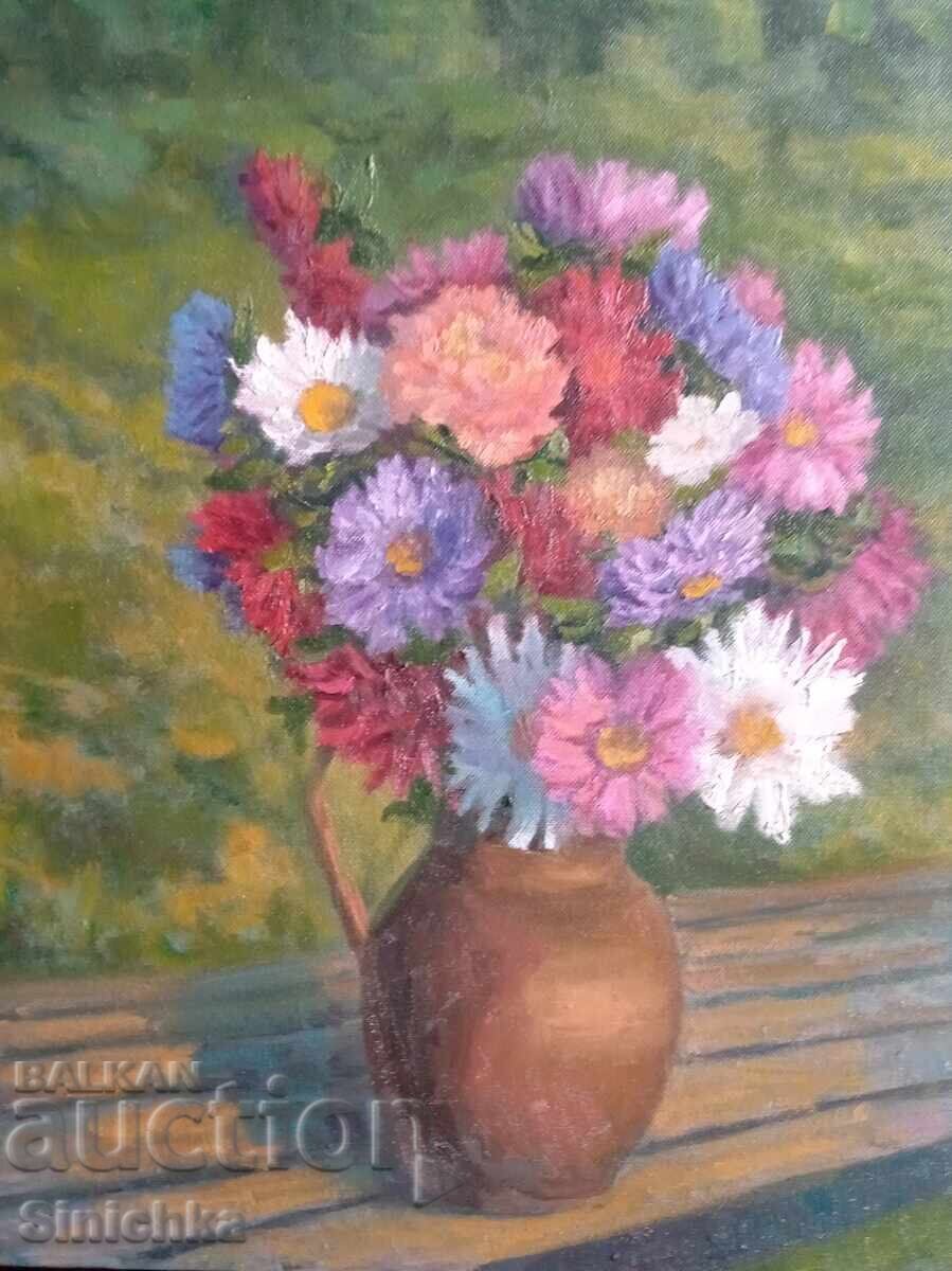 Painting, oil painting. Flowers