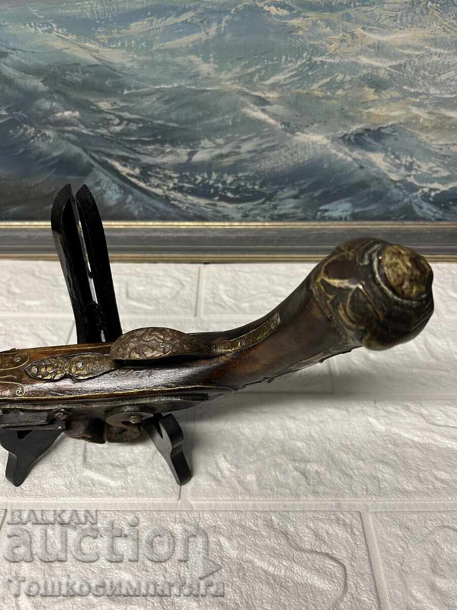 Παράδοση Συλλεκτικό, παλιό, πιστόλι με πυρόλιθο