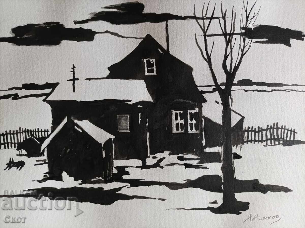 Σχέδιο με μελάνι Σχέδιο με μελάνι