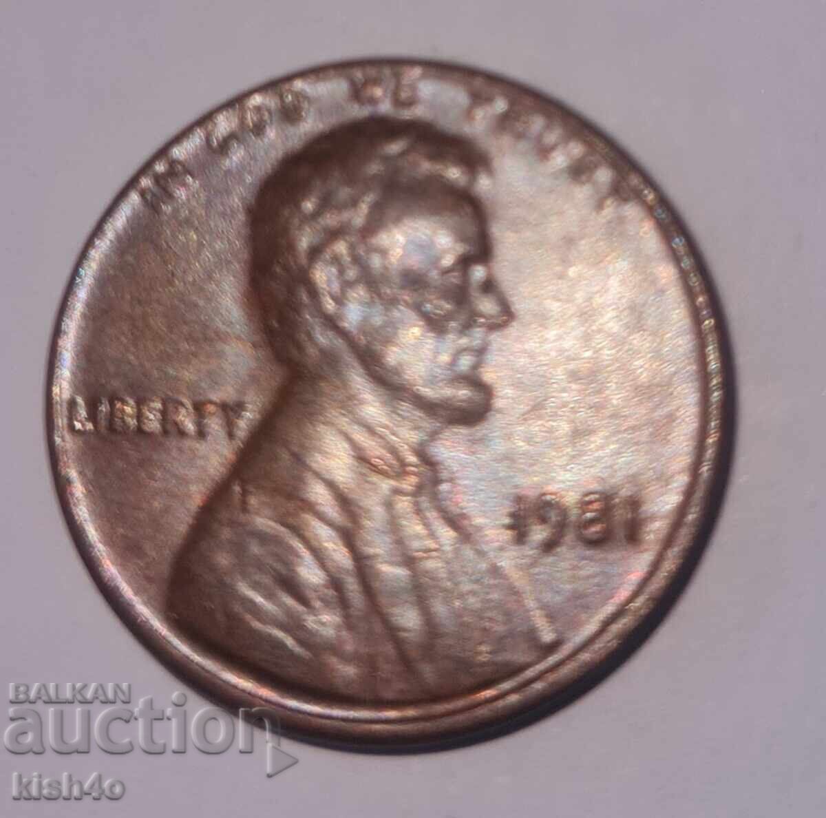 1 Cent SUA 1981 1 Cent SUA 1981