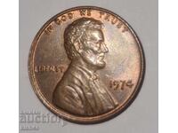 1 Цент САЩ 1974