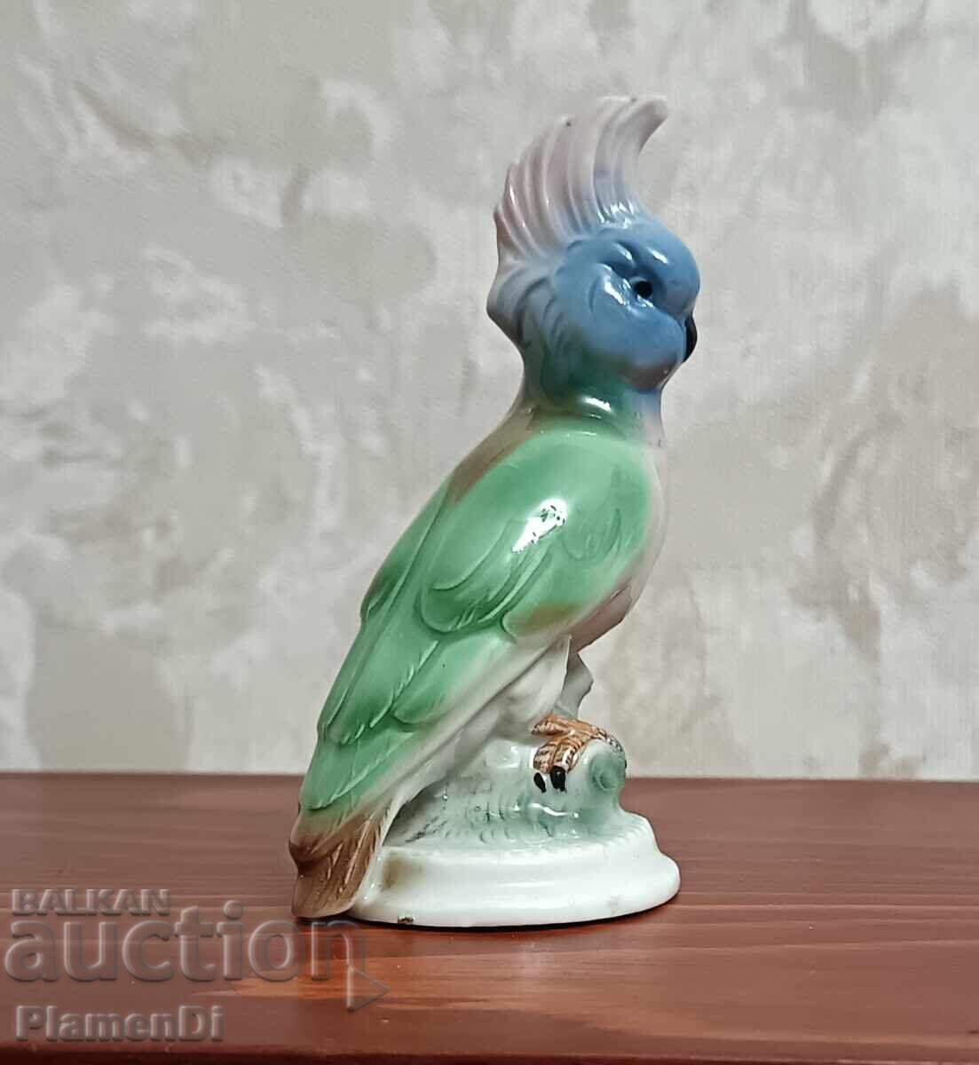 Πορσελάνινο ειδώλιο παπαγάλου Κάκαδου Karl Ens Γερμανίας