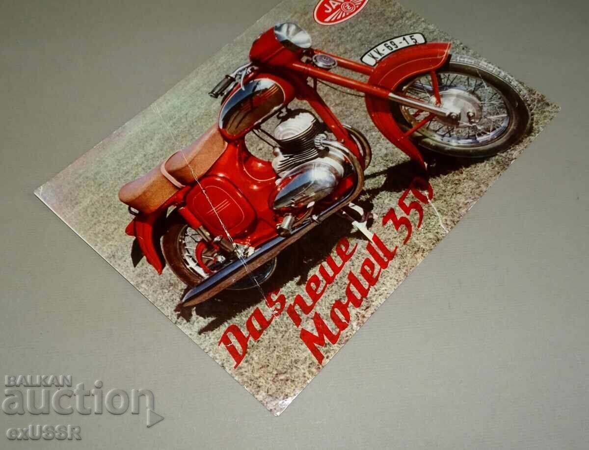 JAWA Iawa 350 broșură publicitară foaie cu preț € 3.00 | 5.87 BGN