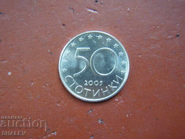 50 stotinki 2005 Republika Bŭlgariya "EU" - Unc - 6
