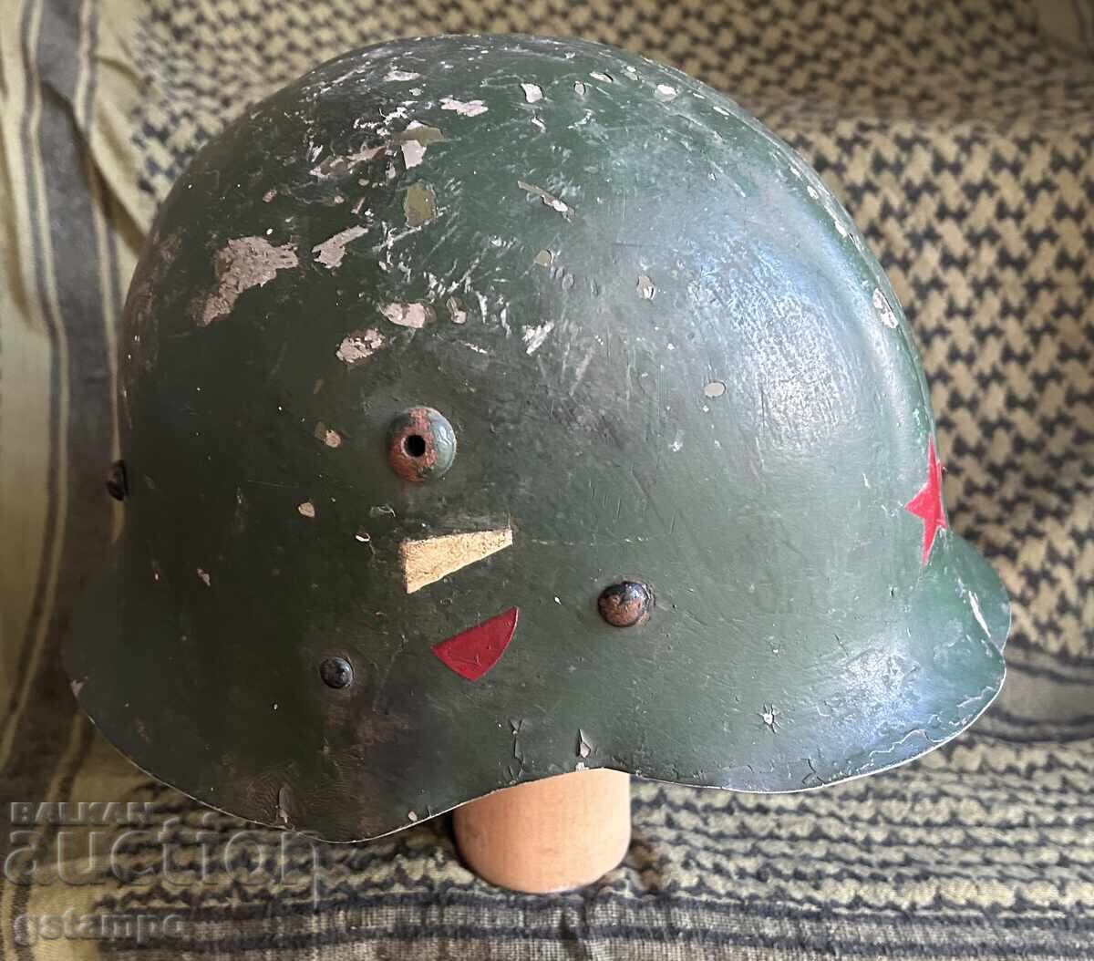 Βουλγαρικό Αξιωματικό Αλουμινένιο Παραδοσιακό Κράνος Β' Παγκοσμίου Πολέμου Μ36 τύπου Α - 6