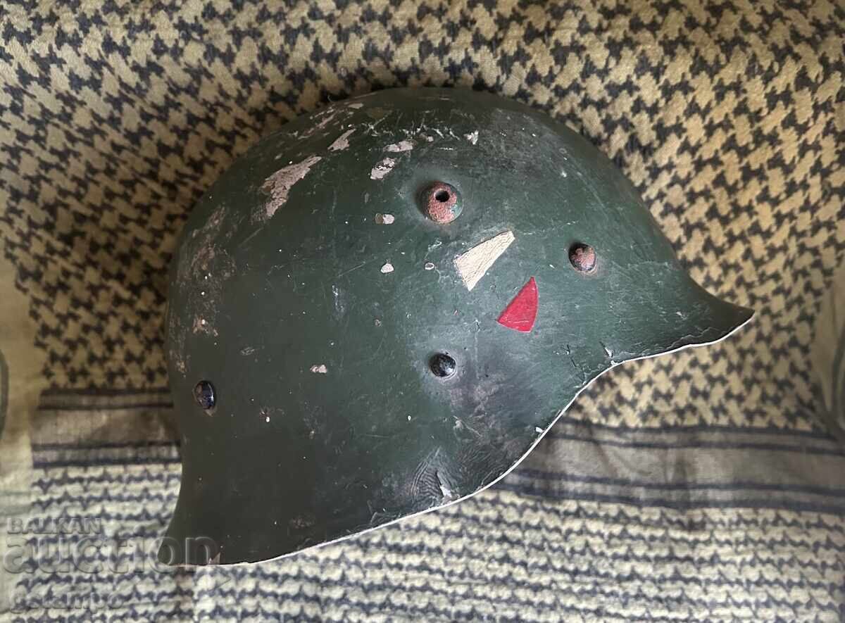 Βουλγαρικό Αξιωματικό Αλουμινένιο Παραδοσιακό Κράνος Β' Παγκοσμίου Πολέμου Μ36 τύπου Α