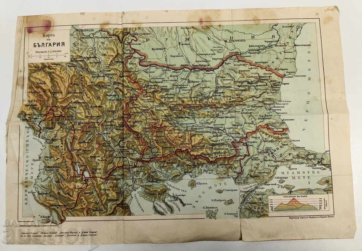 MAP OF BULGARIA