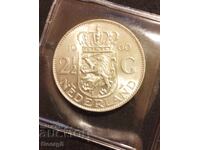 2 1/2 Guilders 1960 Silver