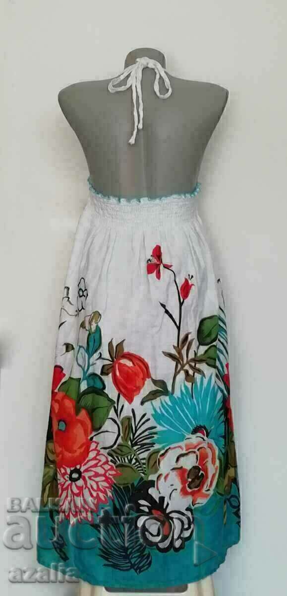 Colorful summer dress 100% cotton with price € 9.71 | 18.99 BGN