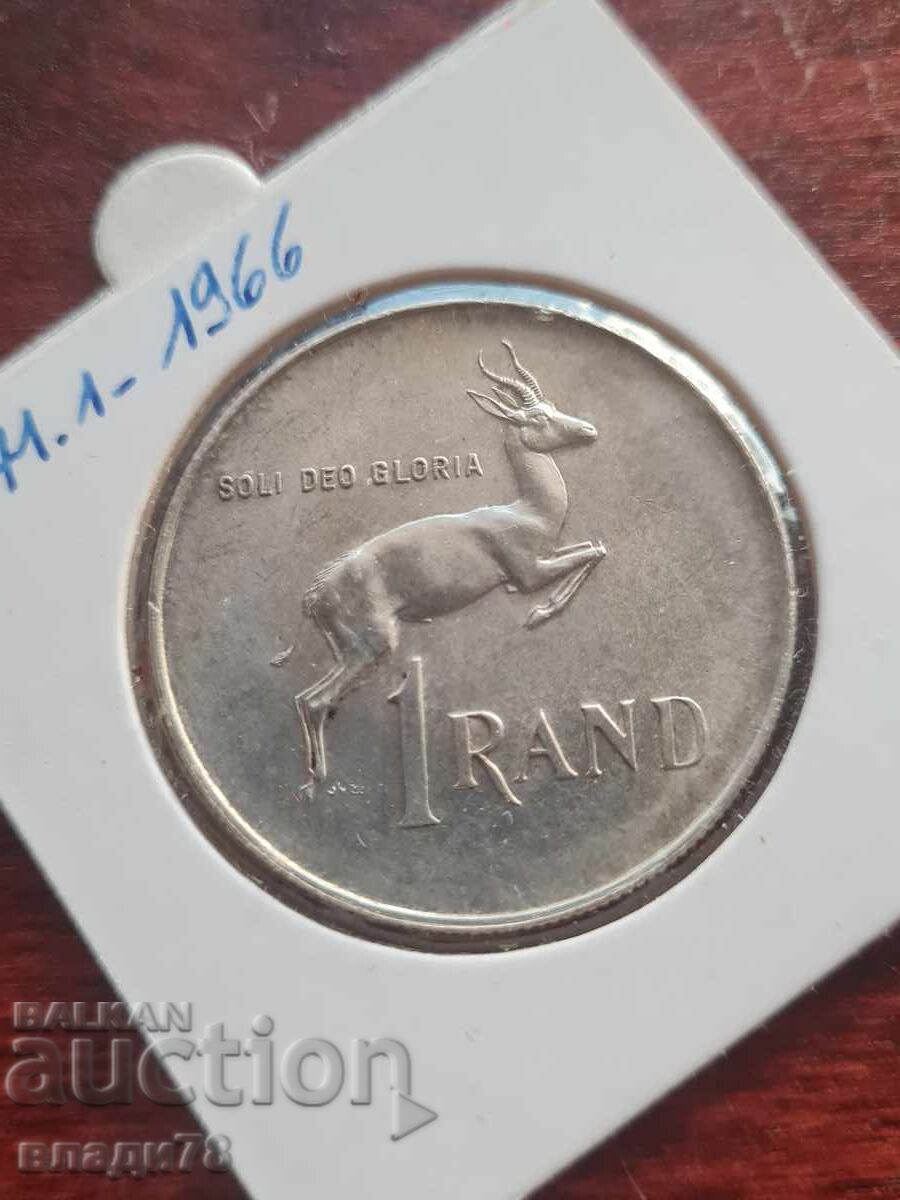 Monedă de argint 1 rand 1966 - 6