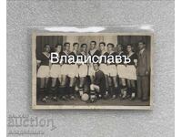 Old Football Photo SK Ticha Varna with Won Cup