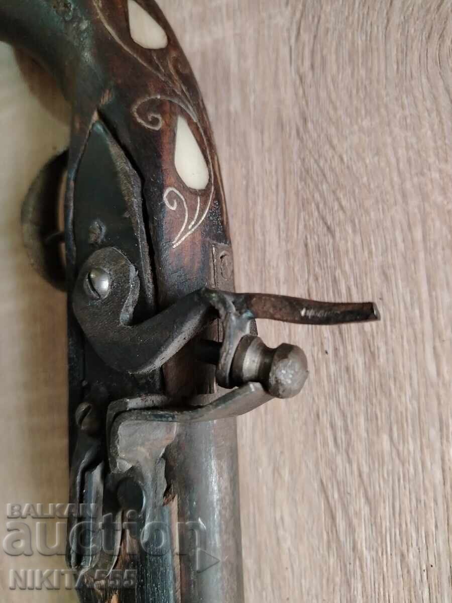 Стар кремъчен пищов,пистолет - 7