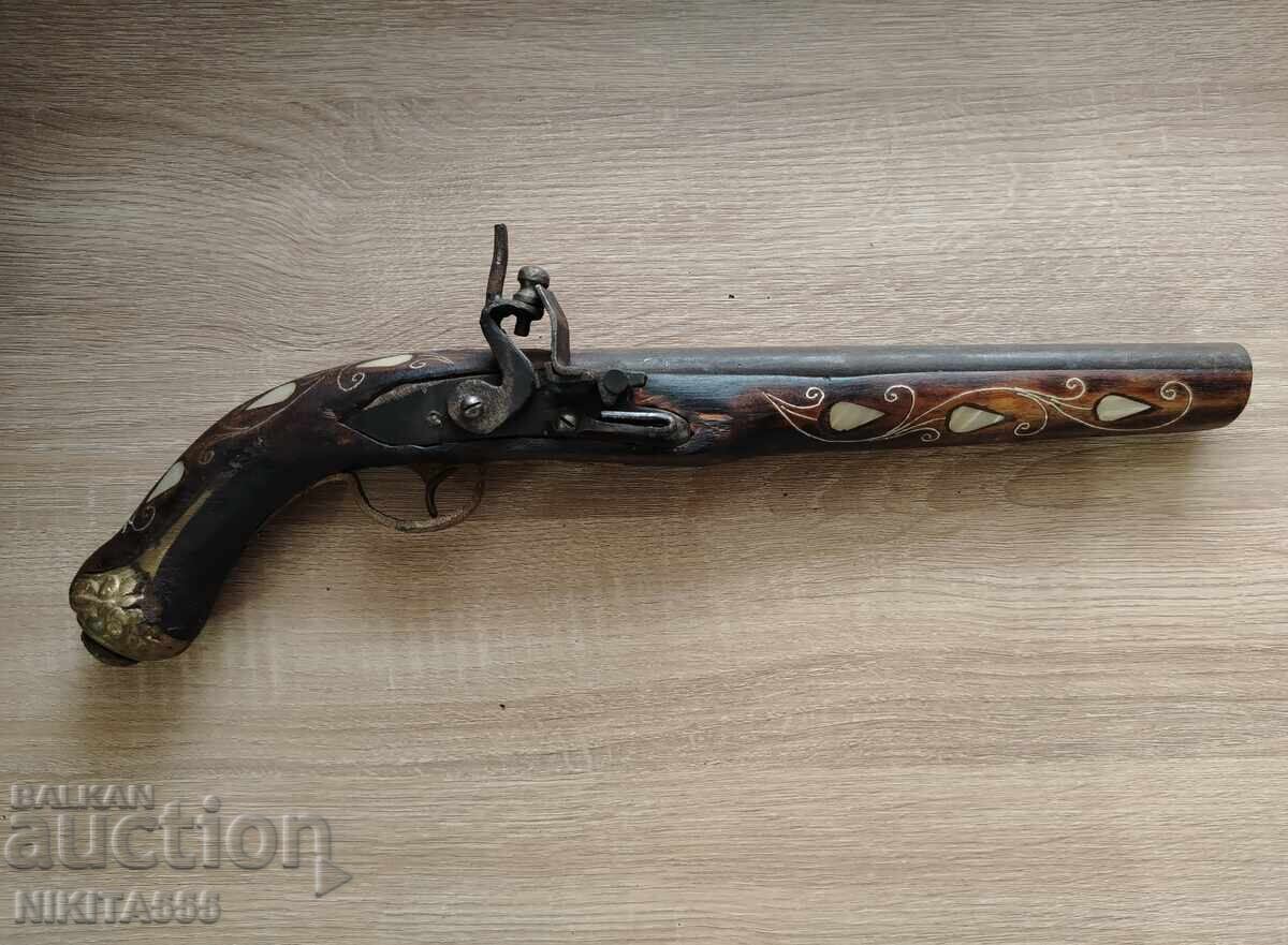 Стар кремъчен пищов,пистолет