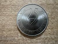 Portugalia - 25 escudos (1984) - 10 ani de la Revoluție