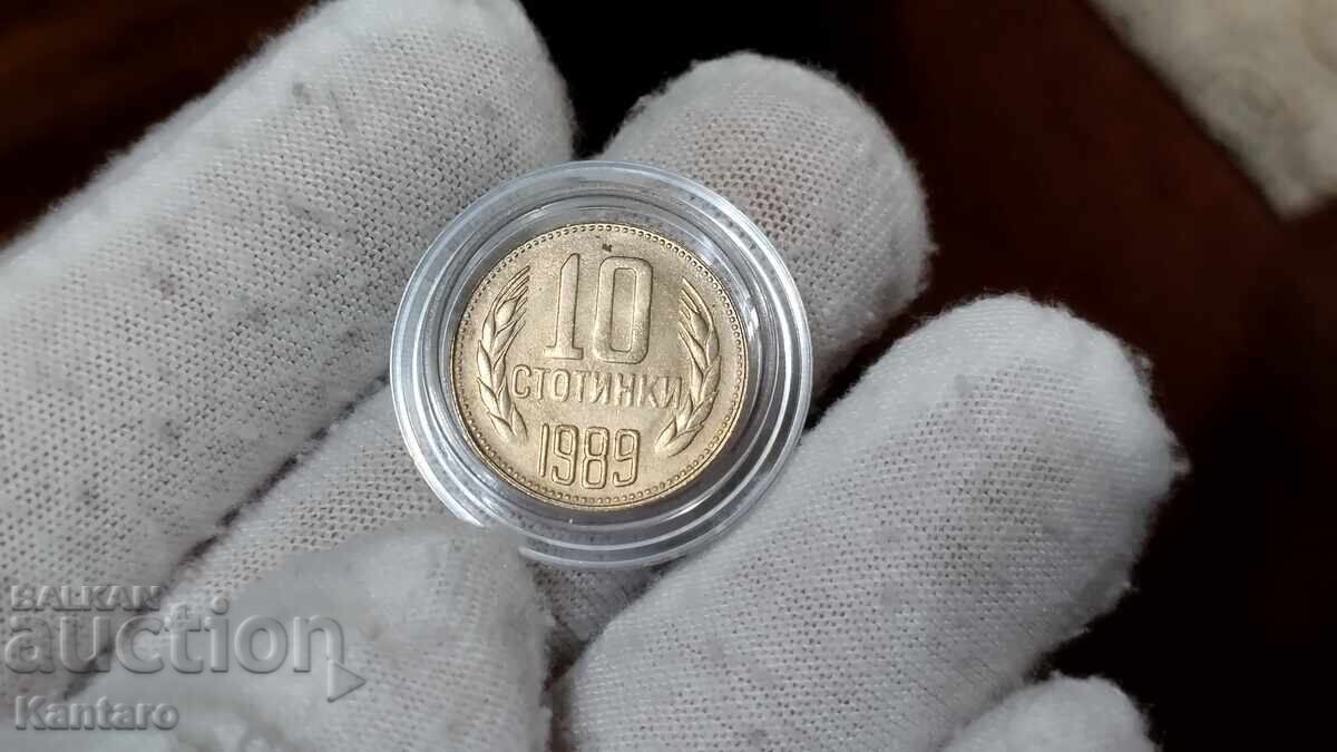 Licitație Monedă - BULGARIA - 10 stotinki - 1989 - UNC - 1