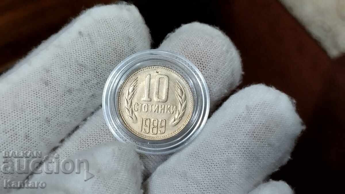 Livrarea Monedă - BULGARIA - 10 stotinki - 1989 - UNC - 1