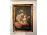 Παλιά θρησκευτική εικόνα – Παναγία με το Θείο Βρέφος