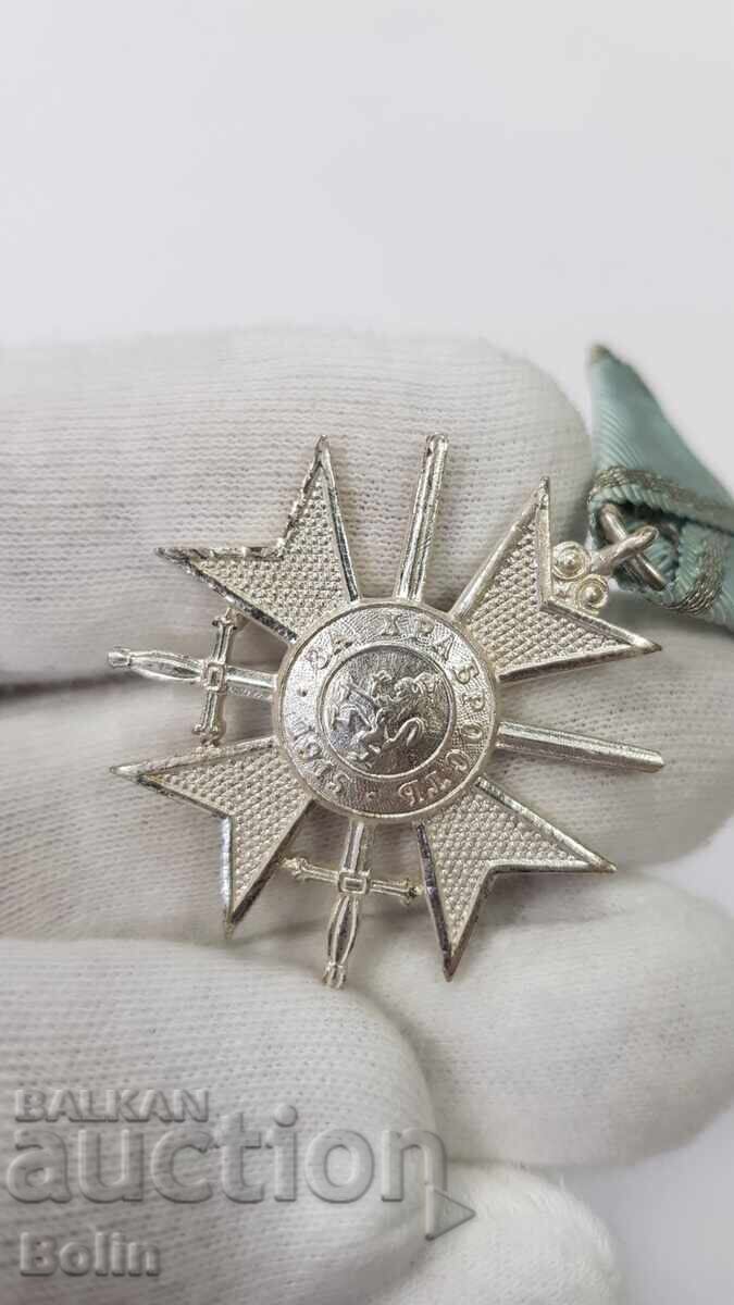 Frumoasă Cruce de Război pentru Curaj 1915 - FERDINAND - 5