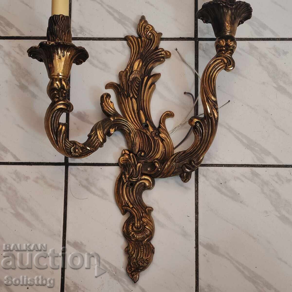 Масивен бронзов аплик стил Рококо. - 6