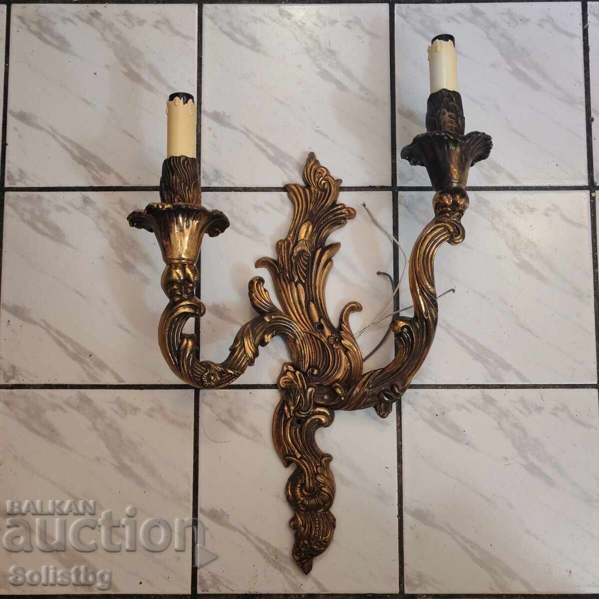 Масивен бронзов аплик стил Рококо.