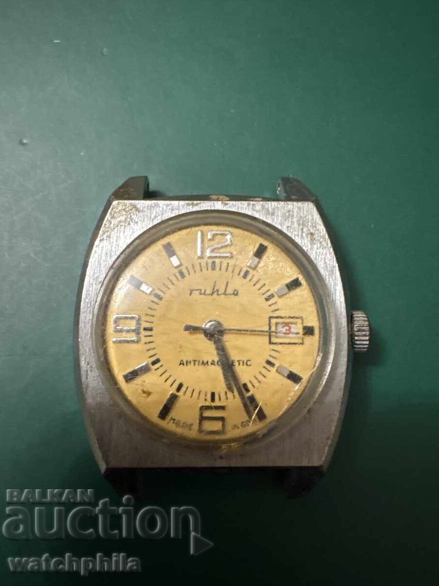 Ρουχλά μηχανικό ανδρικό ρολόι. Λειτουργεί