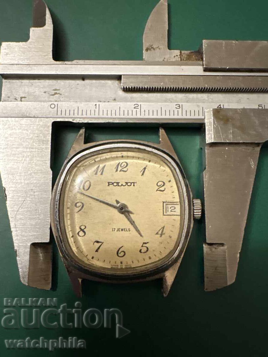 Δημοπρασία Poljot σοβιετικό ανδρικό ρολόι. Λειτουργεί